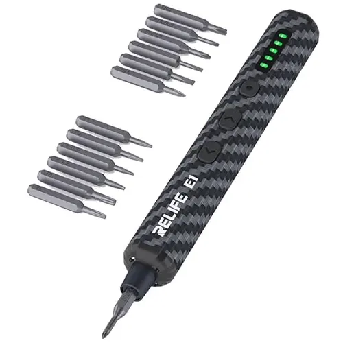 Replacement for RELIFE E1 ELECTRIC SCREWDRIVER 12 BITS - Quality Phone Parts in Sri Lanka